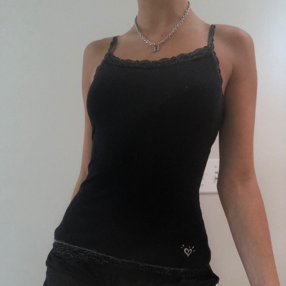 Justice Tops - JUSTICE black tank top